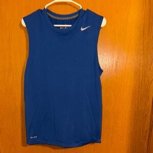 Nike Blue Sleeveless Dri-FIT Top